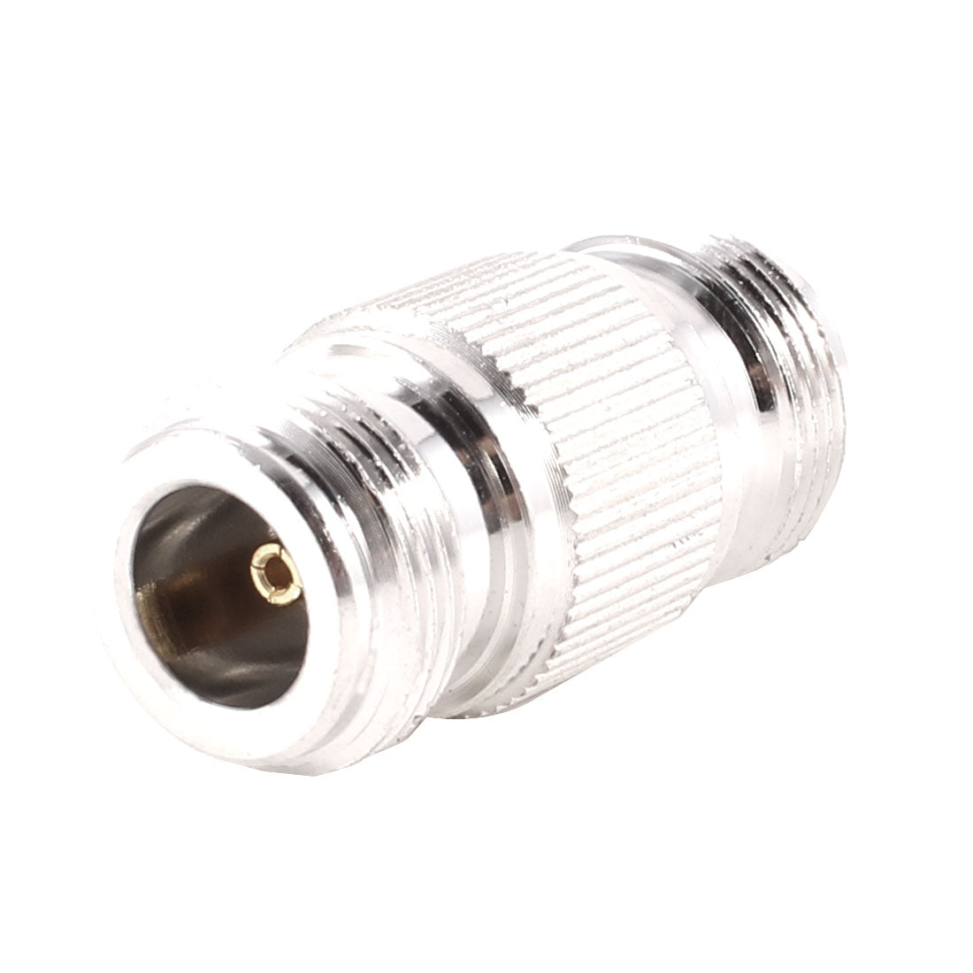 uxcell Uxcell Silver Tone N Female Jack to N Female Connector RF Coaxial Connectors