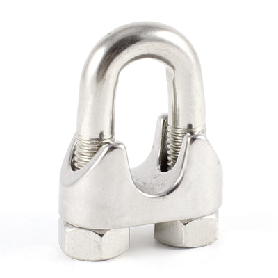 uxcell Uxcell 16mm 9/16" Wire Rope Clip Stainless Steel U Shaped Bolt Cable Clamp Fastener