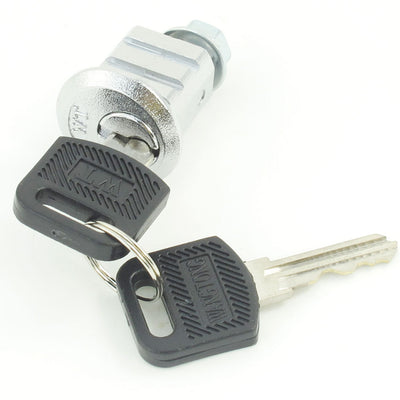 Harfington Silver Tone Metal Hex Nut 0.94" Head Dia Closet Mailbox Cam Lock w 2 Keys