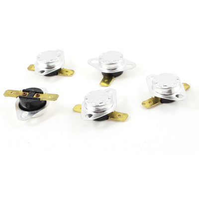 Harfington 5pcs 135C 275F NC Normal Close Thermostat Temperature Thermal Switch KSD301