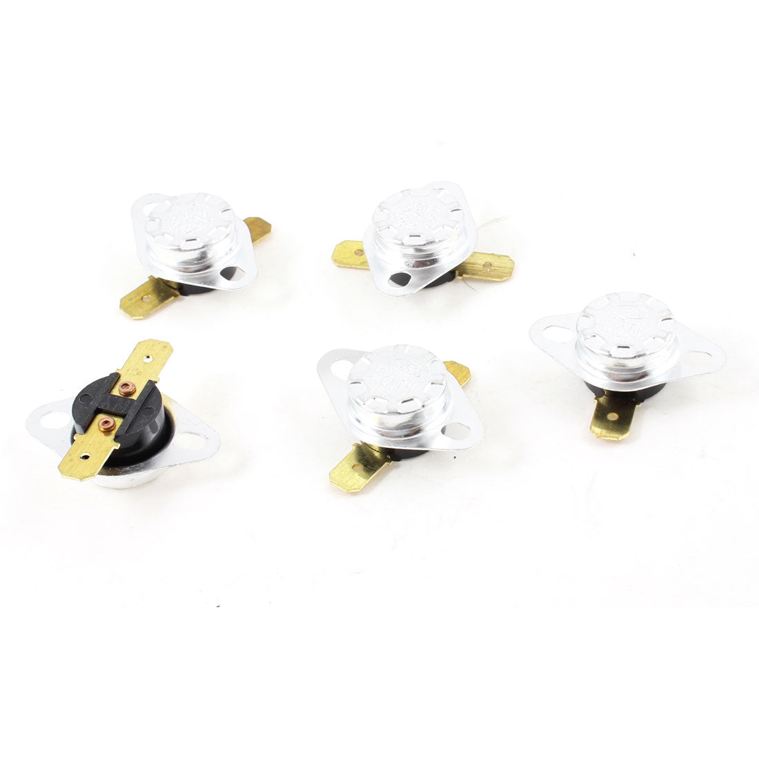 Harfington 5pcs 125C 257F NC Normal Close Thermostat Temperature Thermal Switch KSD301
