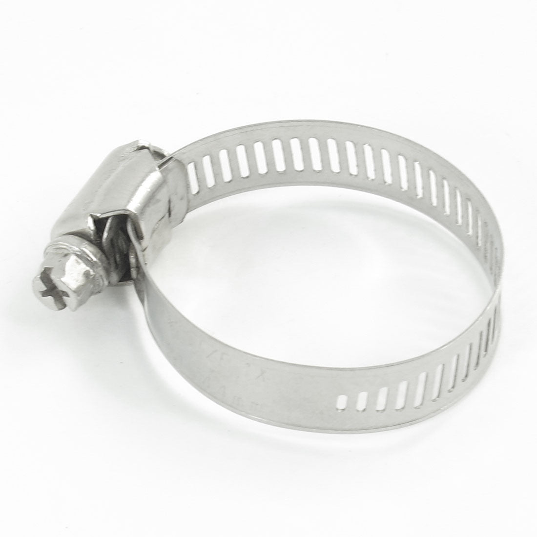 Harfington 21-44mm Silver Tone Stainless Steel Hoop Ring Gear Hose Clamp Adjustable