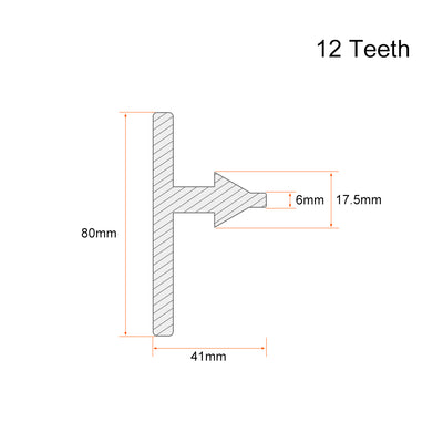 Harfington Drill Chuck Key 6mm Pilot 13mm Gear for Impact Driver Drills Tools Wrench Silver