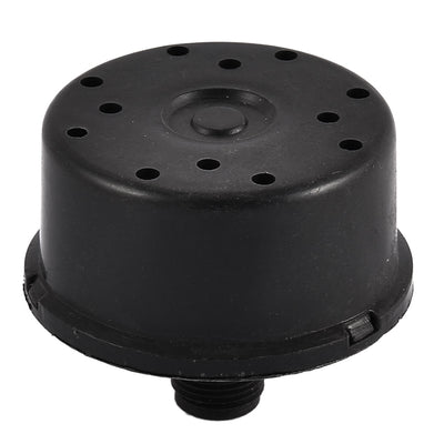 Harfington Black Plastic 16mm Male Thread Filter Silencer for Air Compressor