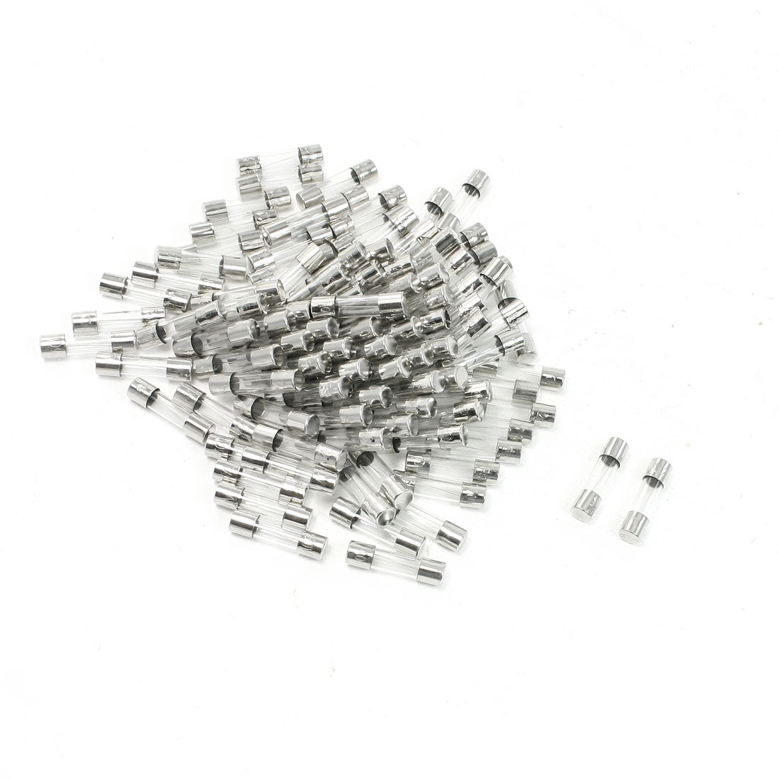 uxcell Uxcell 100 Pcs Fast Blow 5mm x 20mm Glass Tube Fuses 250V 5A