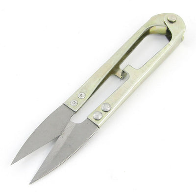 Harfington Gold Tone Grip Fishing Line Cross Stitch Yarn Scissors Cutter Gray