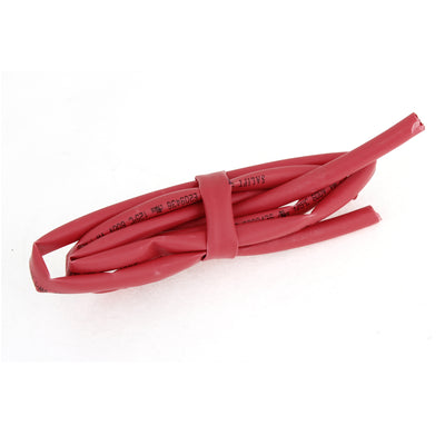 Harfington 2pcs Heat Shrink Tubing Tube 6mm Diameter 50cm Long Red