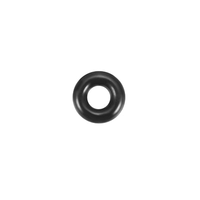 Harfington 248pcs 3mm×7mm×2mm Black Rubber O Shape Rings Oil Seal Gaskets Washer