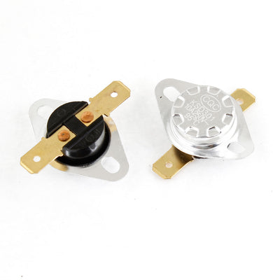 Harfington 2pcs 95 Celsius Degree KSD301 Plastic Thermostat Temperature Switch NC 250V 10A