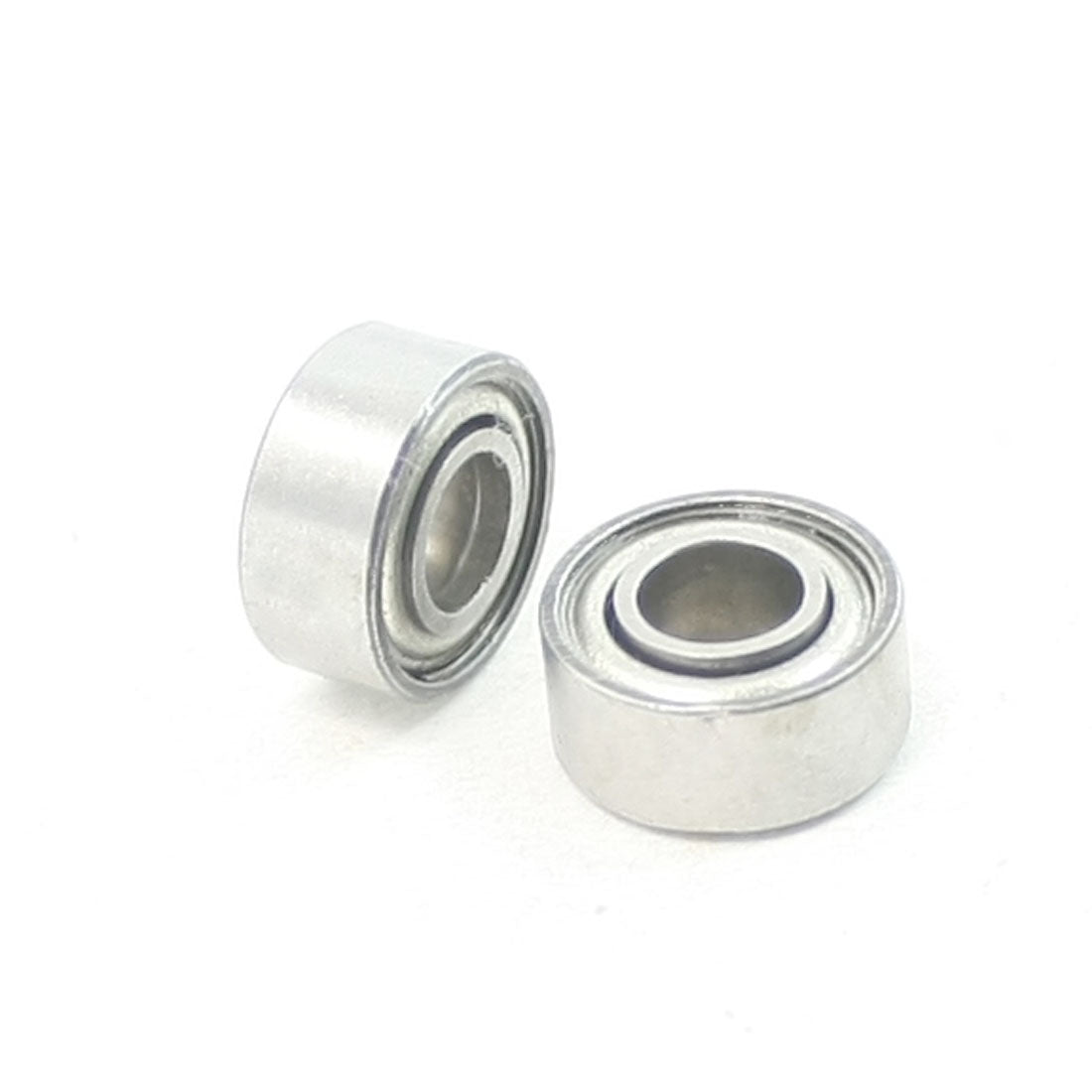 Harfington 2pcs Metallic Shielded 4mm×9mm×4mm Deep Groove Radial Ball Bearing