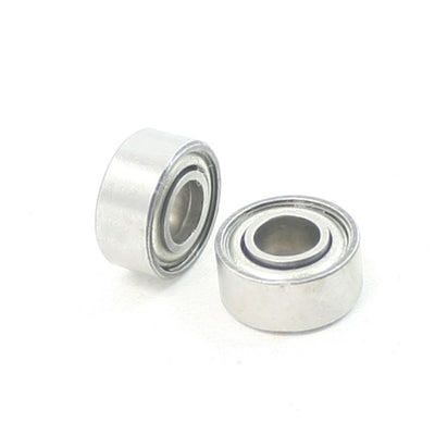 Harfington 2pcs Metallic Shielded 4mm×9mm×4mm Deep Groove Radial Ball Bearing