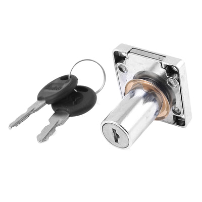 Harfington Home Office Cabinet Silver Tone Deadbolt Drawer Lock with 2 Keys