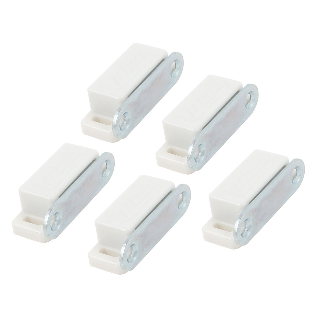 Harfington Cabinet Cupboard Doors Hardware Magnetic Catch Latch White 46mm 5pcs