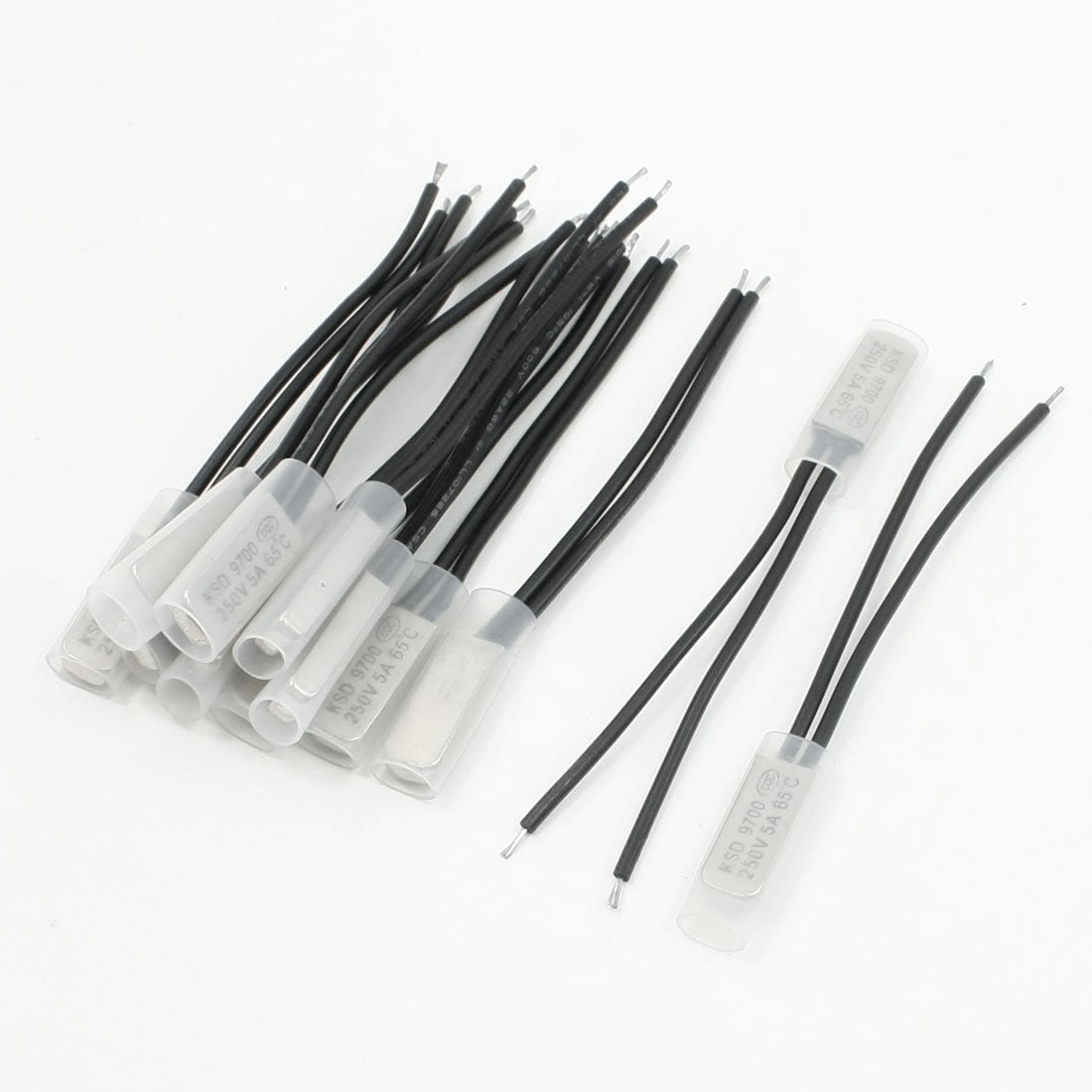 Harfington KSD9700 250V 5A NC 65 Degree Celsius Temperature Switch Thermostat 12 Pieces