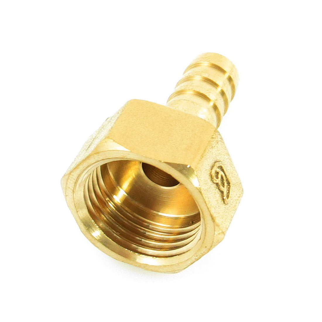 Harfington 1/2"PT Female Thread to 10mm Air Hose Barb Brass Straight Coupler Fitting