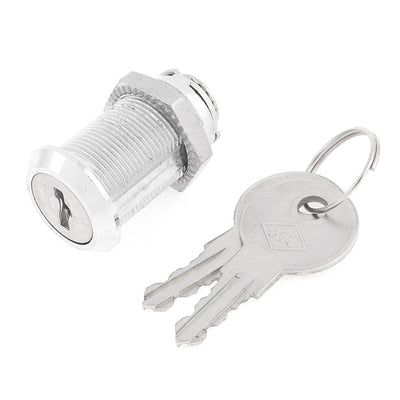 Harfington 1.8cm Thread Dia Round Head Cam Lock Key Set for Drawer Mailbox