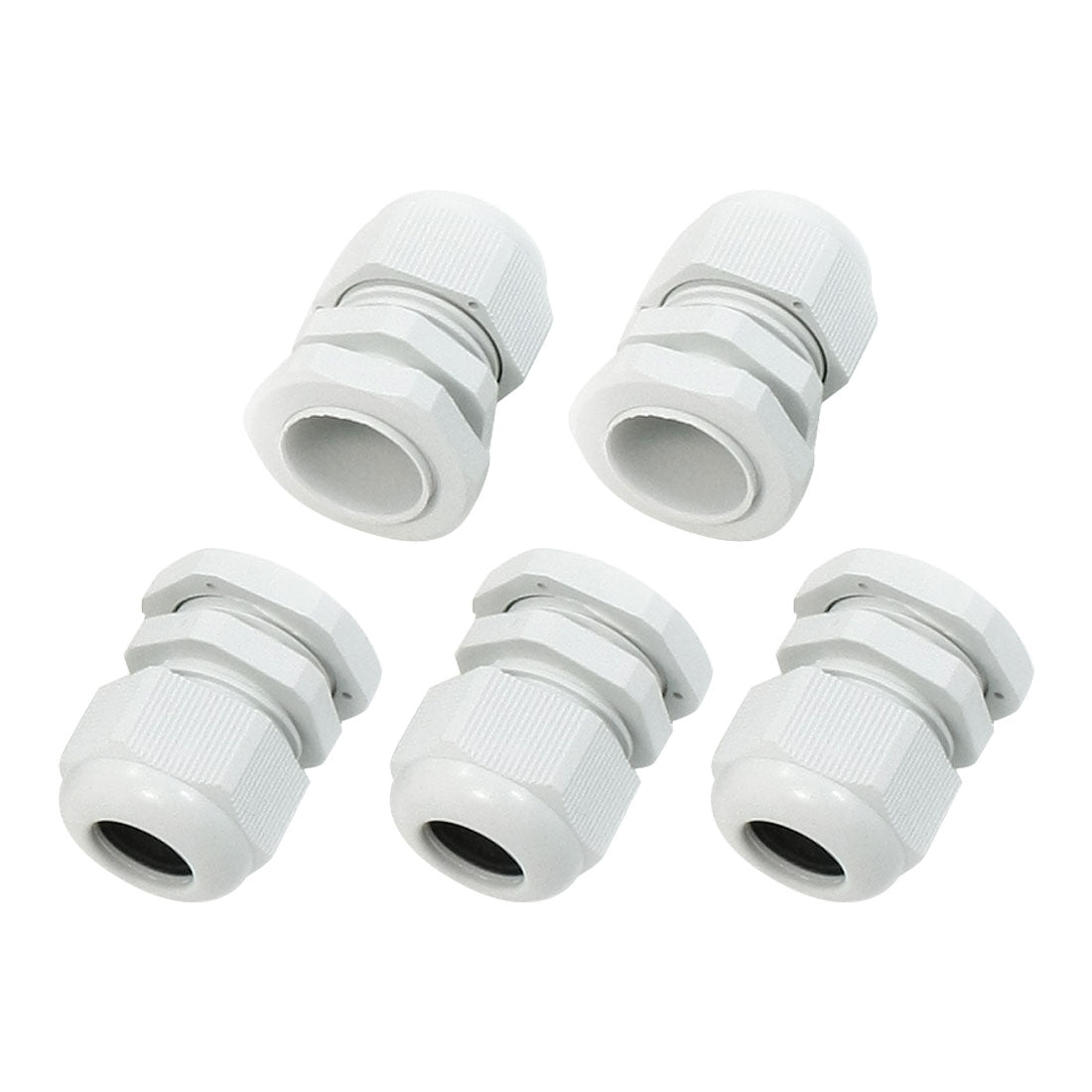 Harfington 5×PG13.5 Plastic Cable Glands Fasteners for 6mm to 12mm Power Line