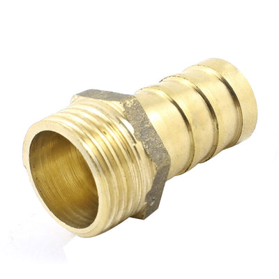 Harfington Brass 16mm Hose Barb to 1/2" PT Male Thread Pneumatic Coupling Connector