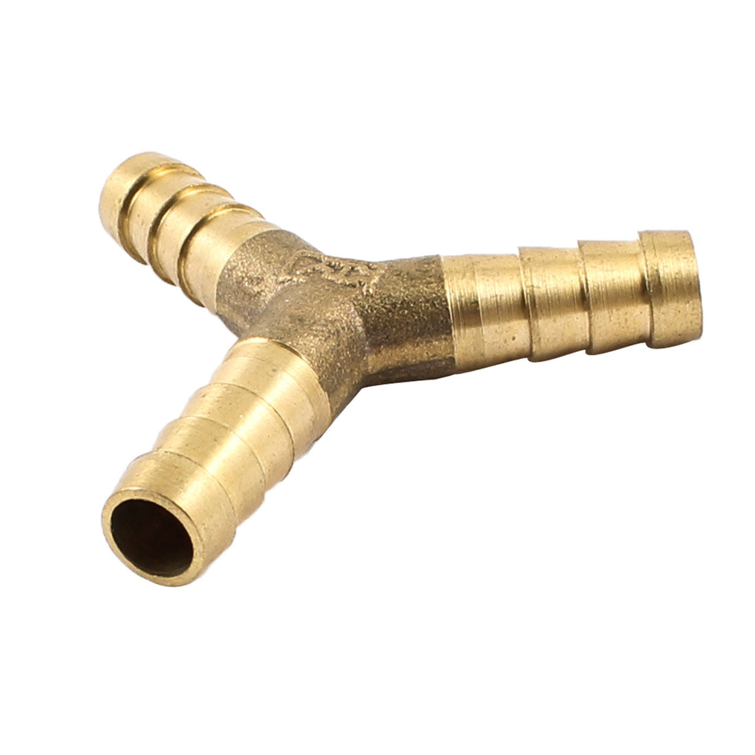 Harfington Brass 3 Way Air Gas Y Shaped 8mm Hose Barb Connector