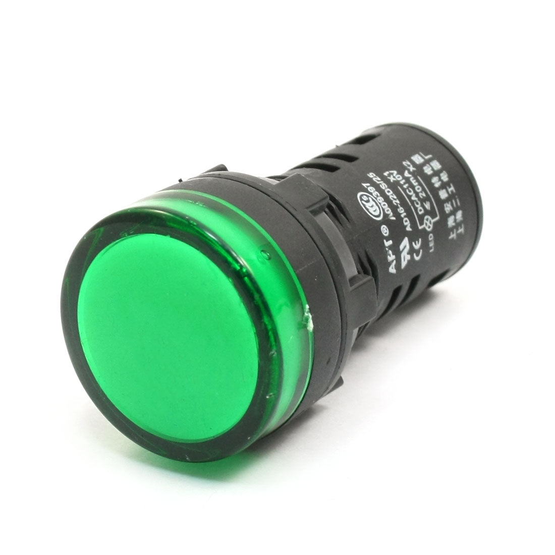 Harfington Panel Mounted AC/DC 110V 20mA Green Fault Indicator Pilot Light Lamp