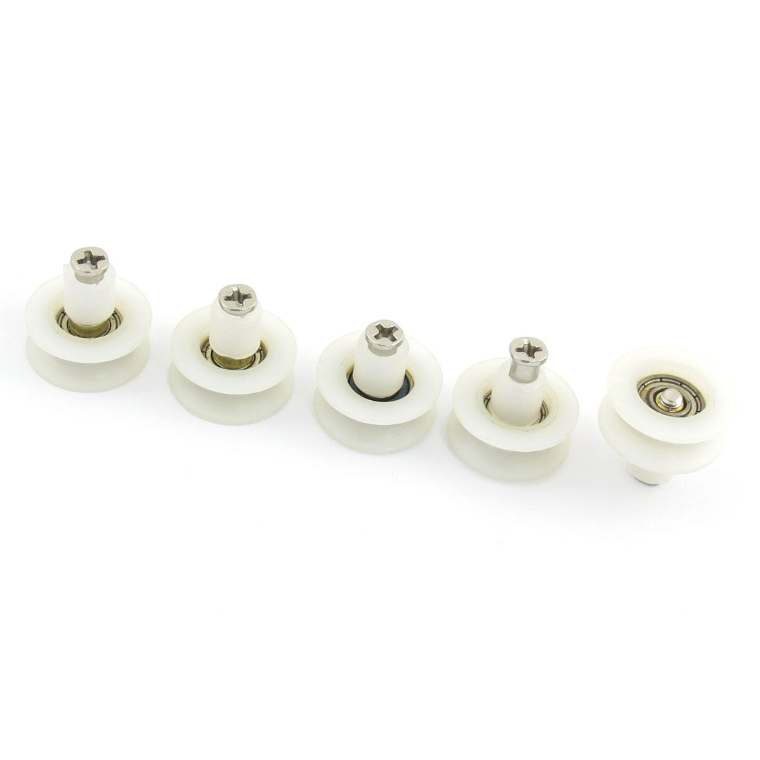 Harfington Plastic 22mm Wheel Slide Closet Door Roller 5-Piece