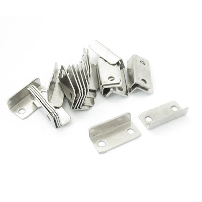 Harfington Metal Silver Tone Drawer Lock Strike Plate