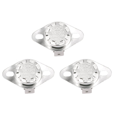 Harfington 3 x 85C Manual Reset Thermostat Normal Closed Temperature Switch 250V 10A