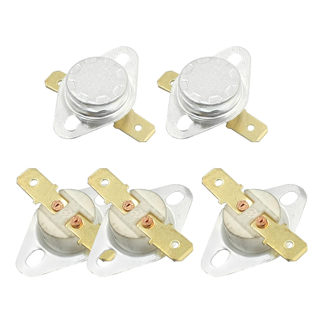 uxcell Uxcell 5 x Ceramic Temperature Switch Thermostat KSD301 SPST NC 250V/10A 80C