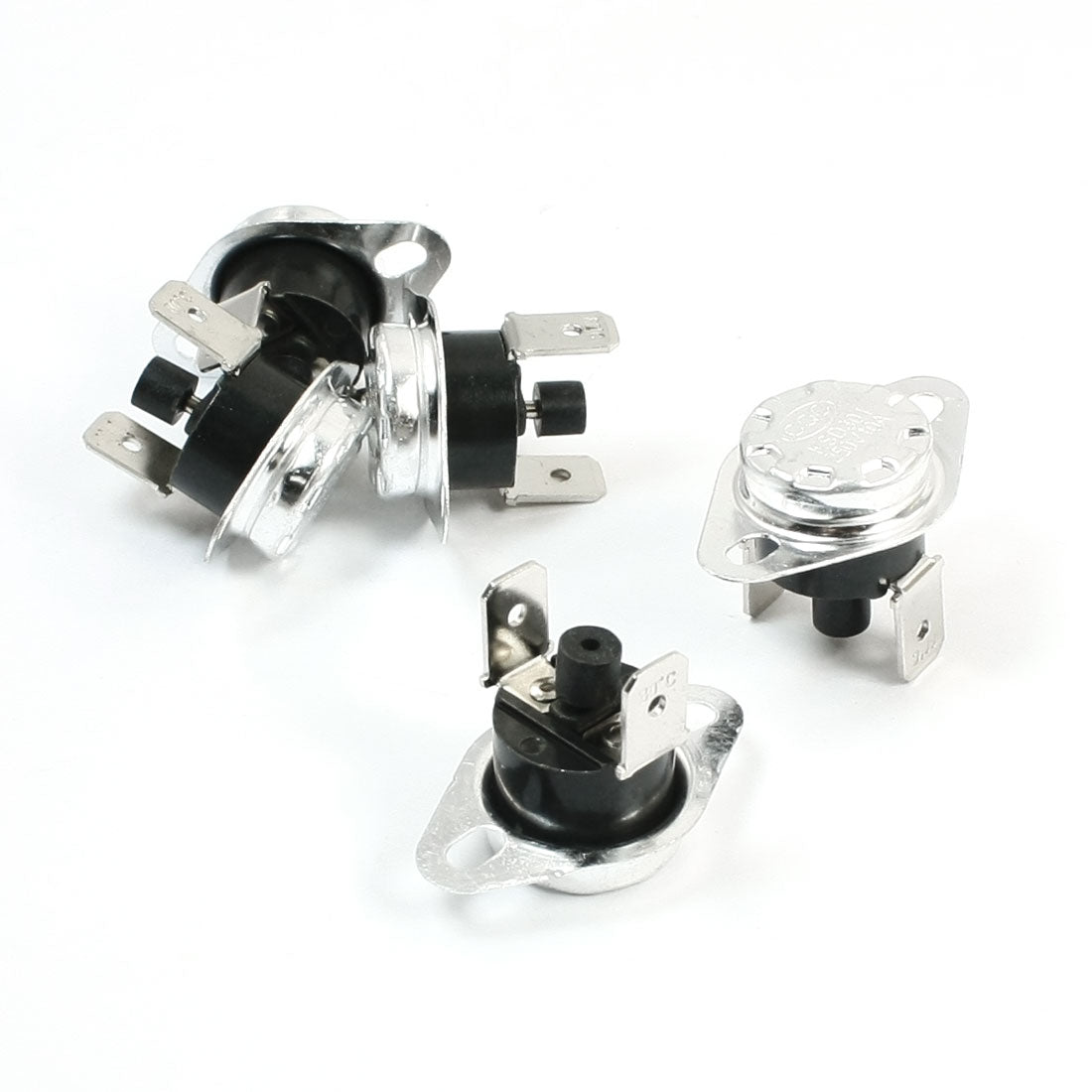 Harfington 5Pcs NC Temperature Temp Switch Manual Reset Thermostat 80 Degree Celsius