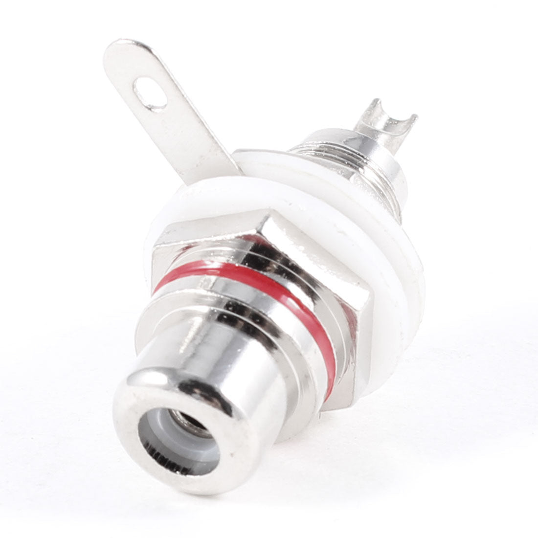 Harfington Silver Tone Alloy Soldering Female RCA Jack Terminal HIFI Audio Connector