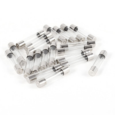 Harfington 20pcs Fast Blow Glass Tube Fuse 15A 250V 6mm×30mm