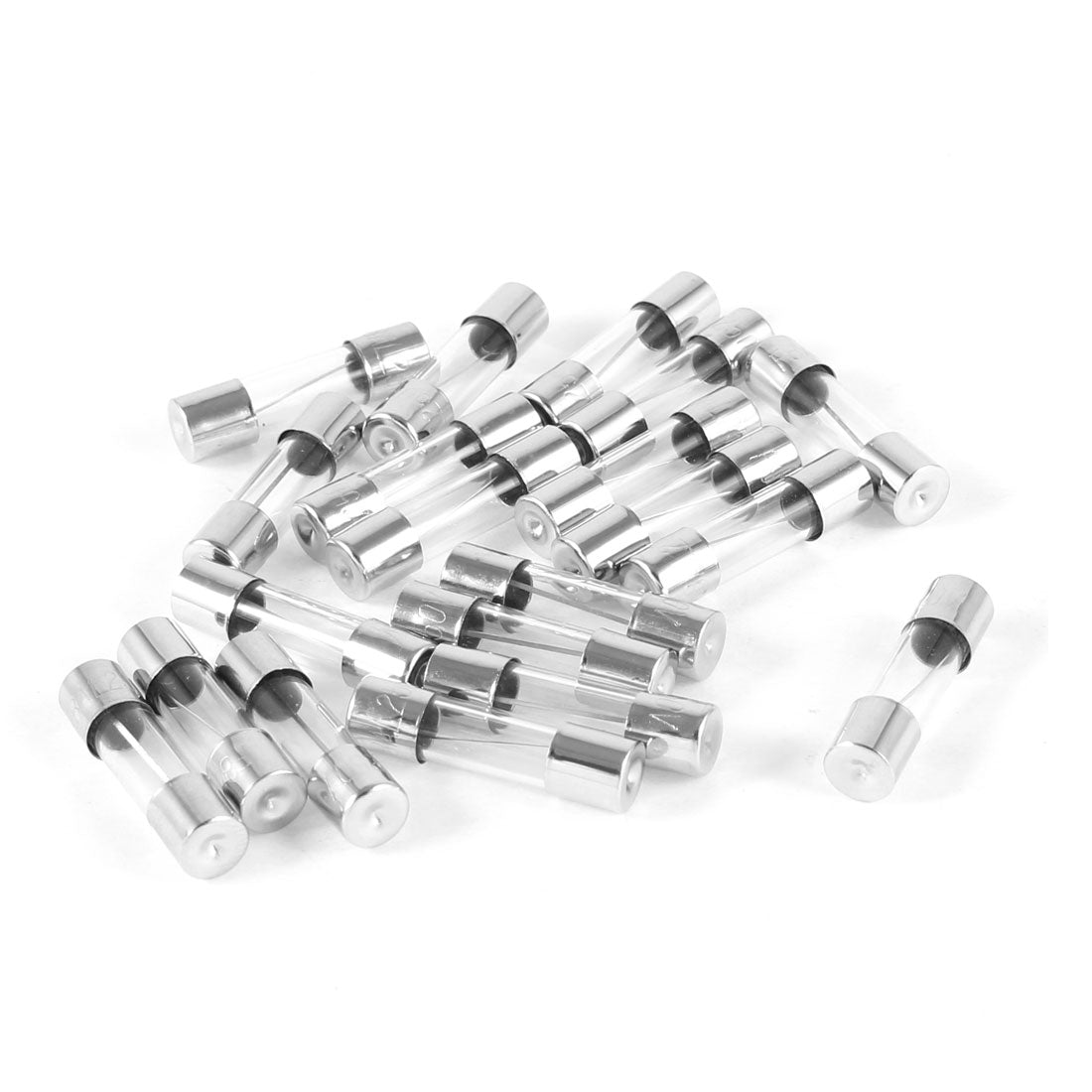 Harfington 20pcs Fast Blow Glass Tube Fuse 8A 250V 5mm×20mm