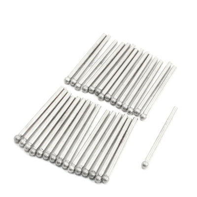 Harfington 30pcs 3mm Shank 4mm Ball Head Grinding Diamond Bit w Plastic Case