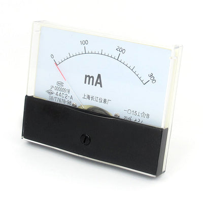 Harfington Class 1.5 Accuracy DC 0-300mA Analog Panel Meter Ammeter 44C2-A