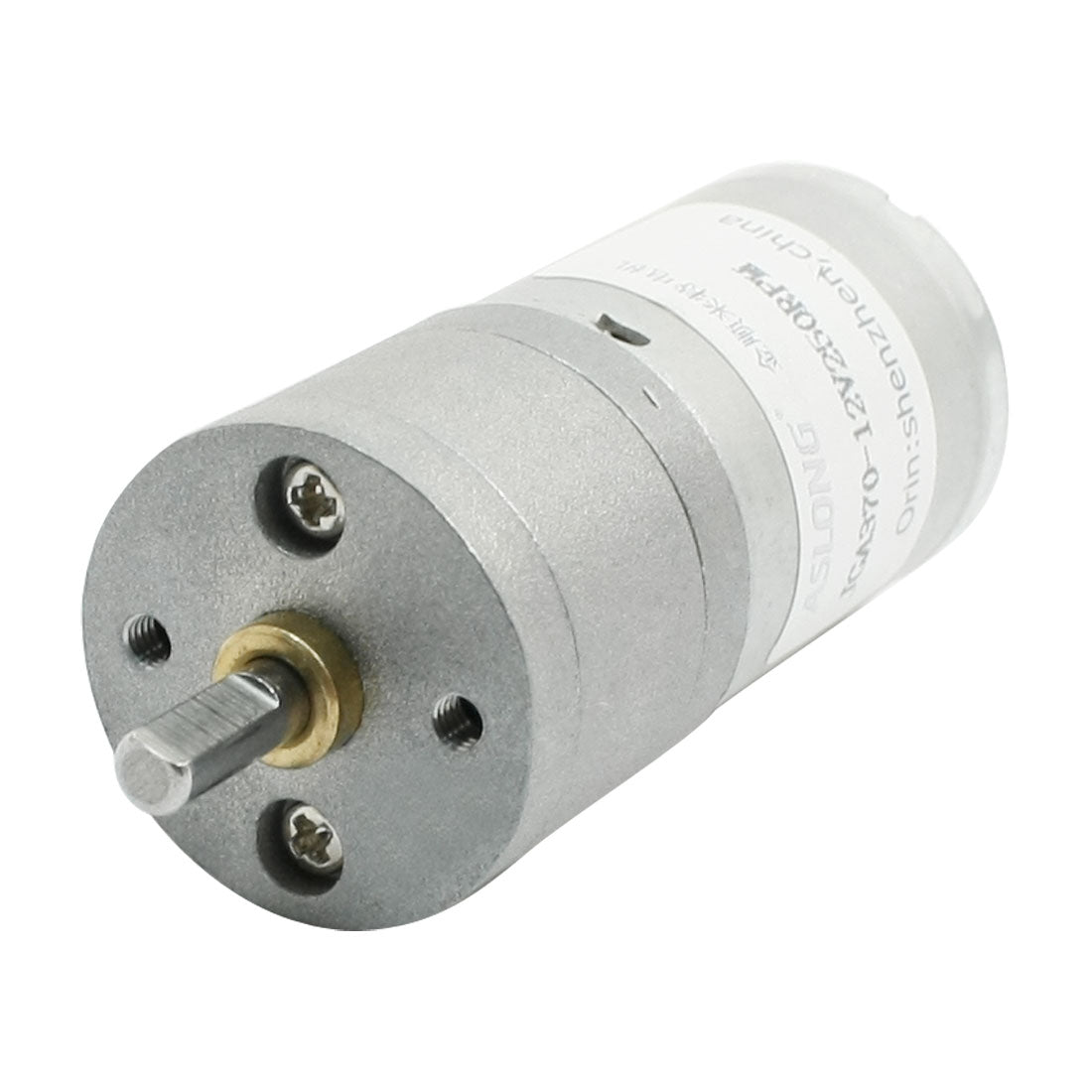 Harfington DC12V 250RPM 4mm Drive Shaft Speed Reducing Gear-Box Motor