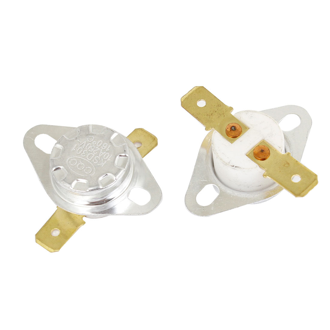 uxcell 2 Pcs Replaceable 160C Temperature Control Switch Ceramic Thermostat