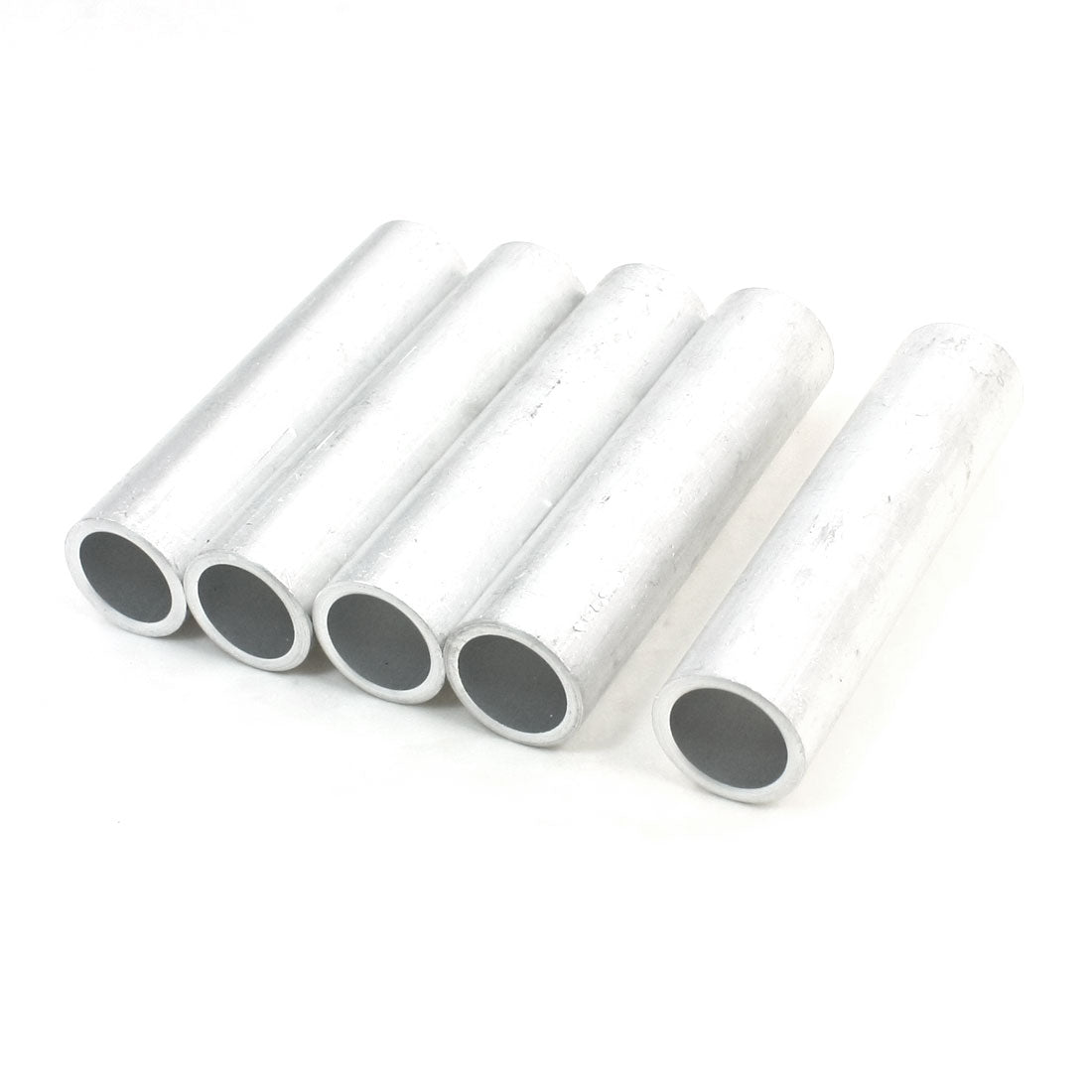 Harfington 5Pcs 27mm x 112mm 21mm Inner Dia Hole Passing Aluminum Connection Tube