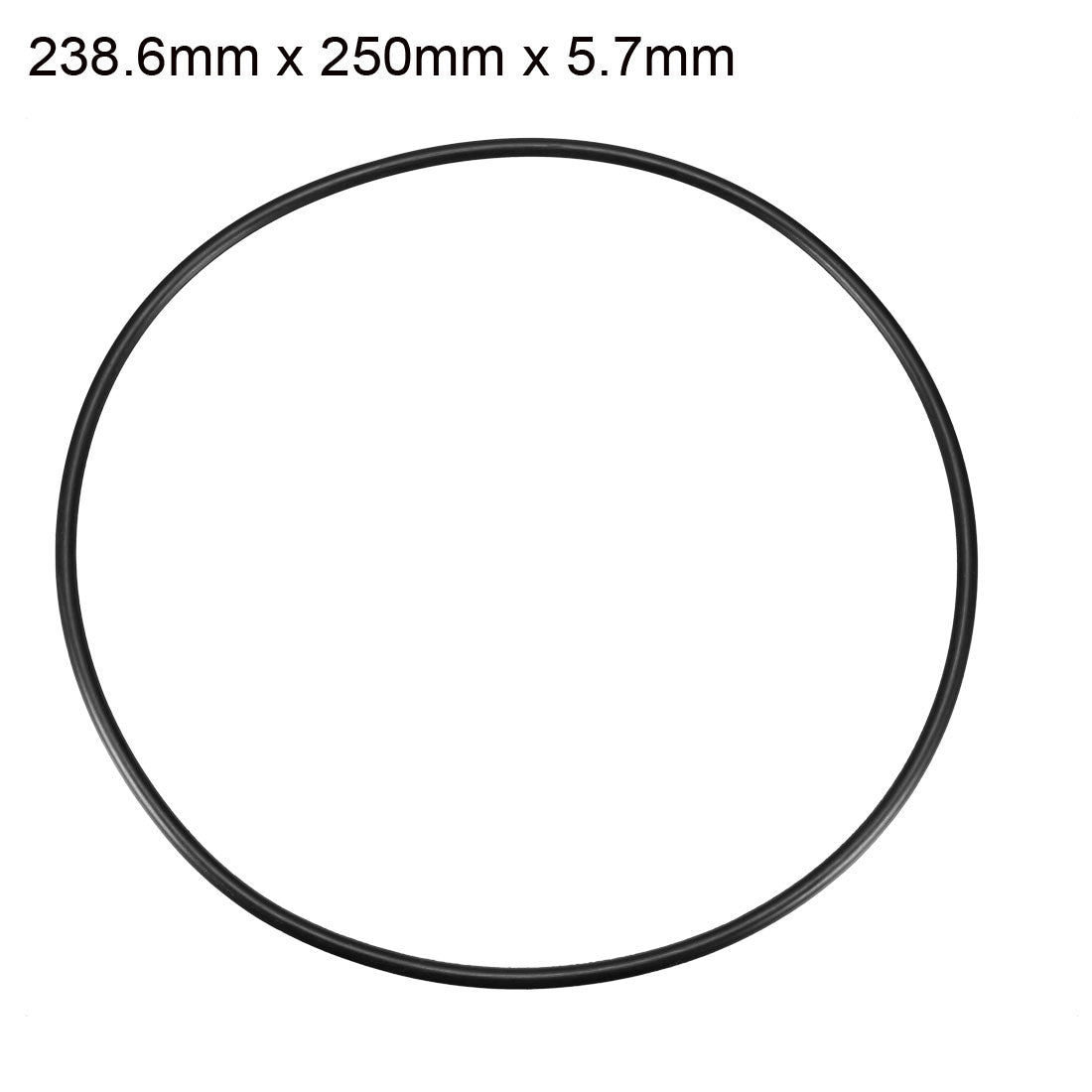 uxcell Uxcell Black Nitrile Rubber O Ring NBR Seal Grommets 238.6mm x 250mm x 5.7mm