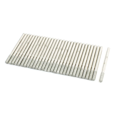 Harfington 30pcs 3mm Tip 3mm Shank Diamond Point Grinding Bits