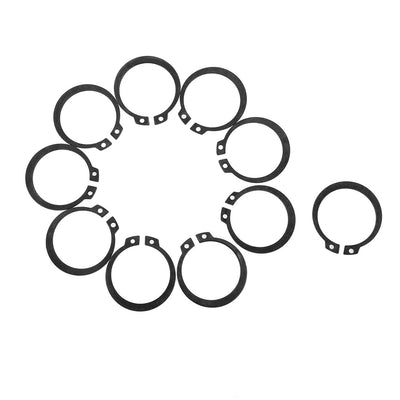 uxcell Uxcell 10 Pcs Axle Shaft Metal Inner Dia 33mm External Circlip Snap Ring