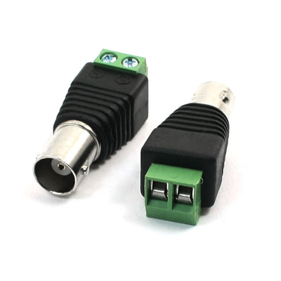 uxcell Uxcell 2 Pcs Coax CAT5 To CCTV Coaxial Camera BNC Female Video Balun Connector
