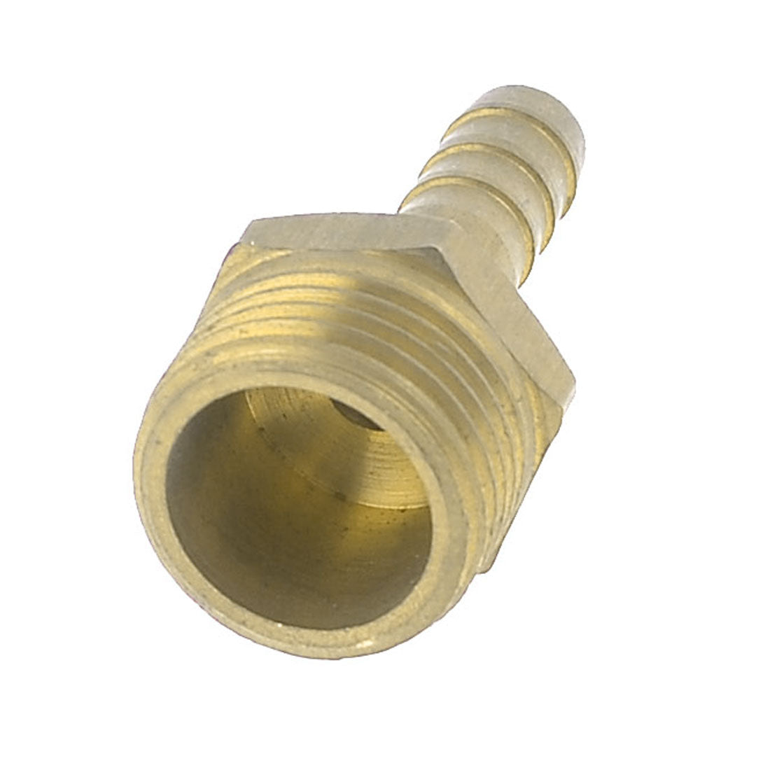 Harfington 1/2"PT Male Thread 8mm Air Gas Hose Barb Coupler Adapter Connector