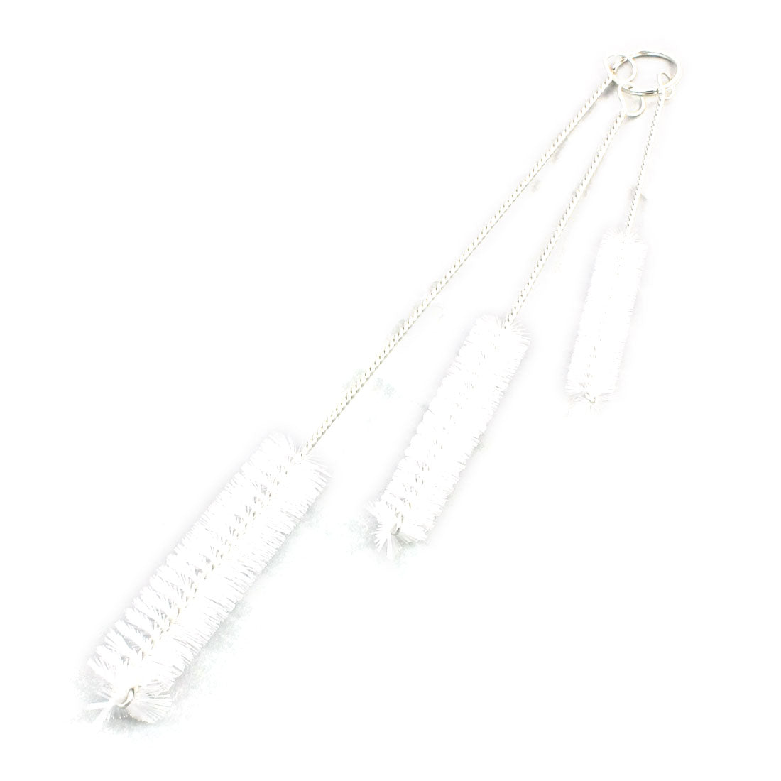 uxcell Uxcell Nylon Bristles Metal Grip Test Tube Bottle Cup Cleaning Brush 3 in 1