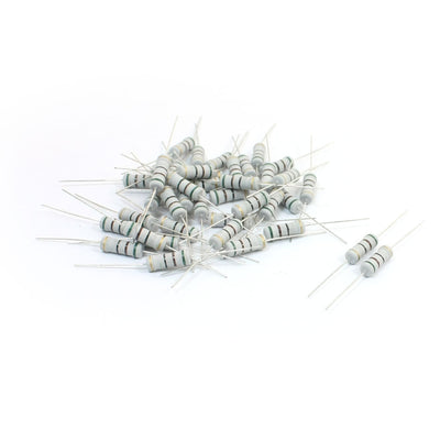 Harfington 40pcs Axial Leads DIP Mount Carbon Film Resistor 2Watt 51 Ohm