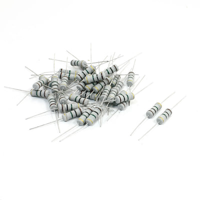 Harfington 40pcs Leads DIP Mount Carbon Film Resistor 2Watt 1M Ohm
