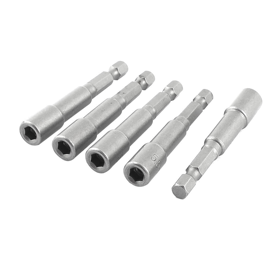 uxcell Uxcell 1/4" Shank 5.5mm Hex Socket Nut Setter Spanner Driver Bit 5pcs
