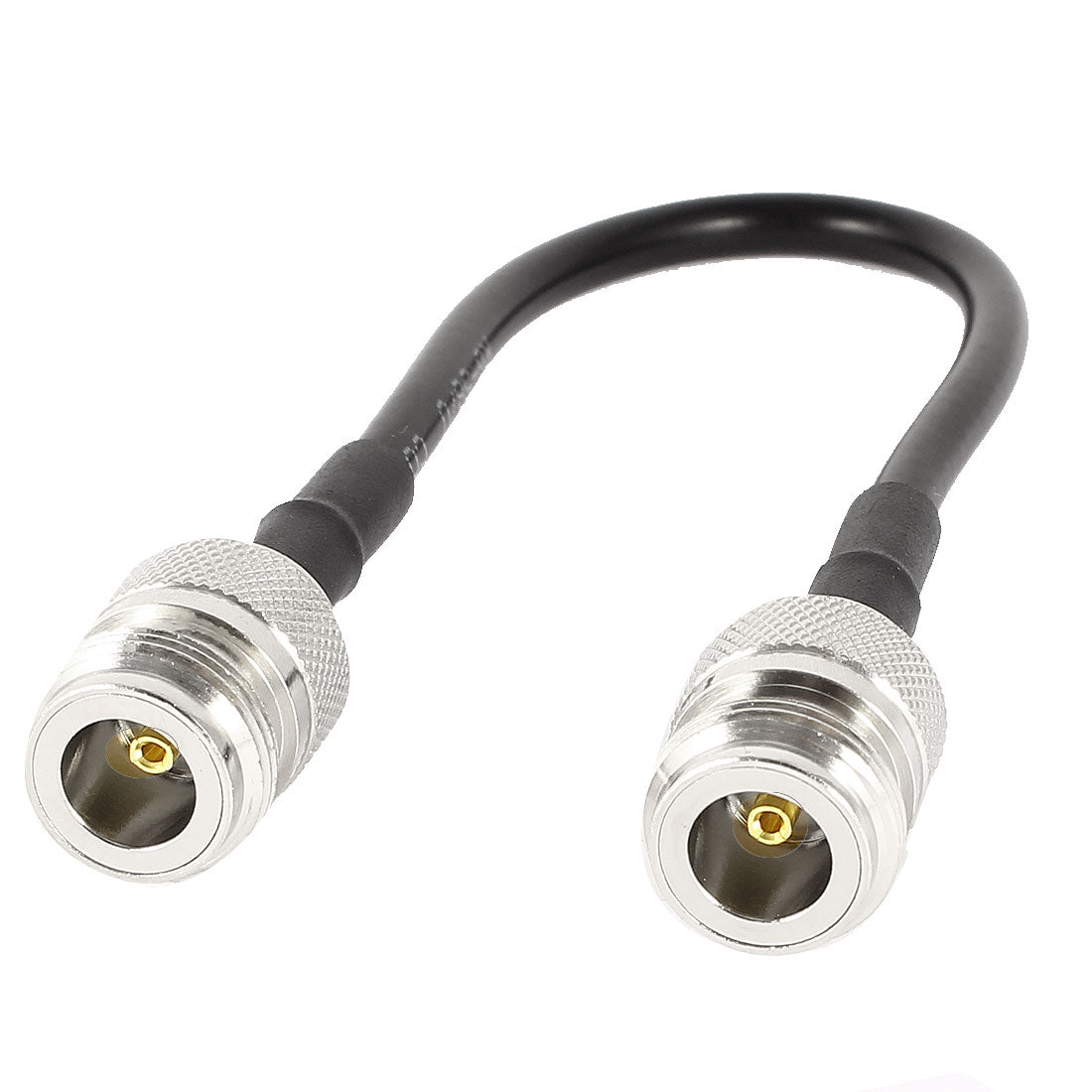 uxcell Uxcell N Type Female to Female F/F Adapter Straight Connector RG58 Cable 9.2"