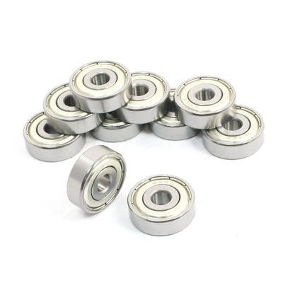 uxcell Uxcell 10Pcs 636ZZ 6mm x 22mm x 7mm Single Row Double Sealed Deep Groove Ball Bearing