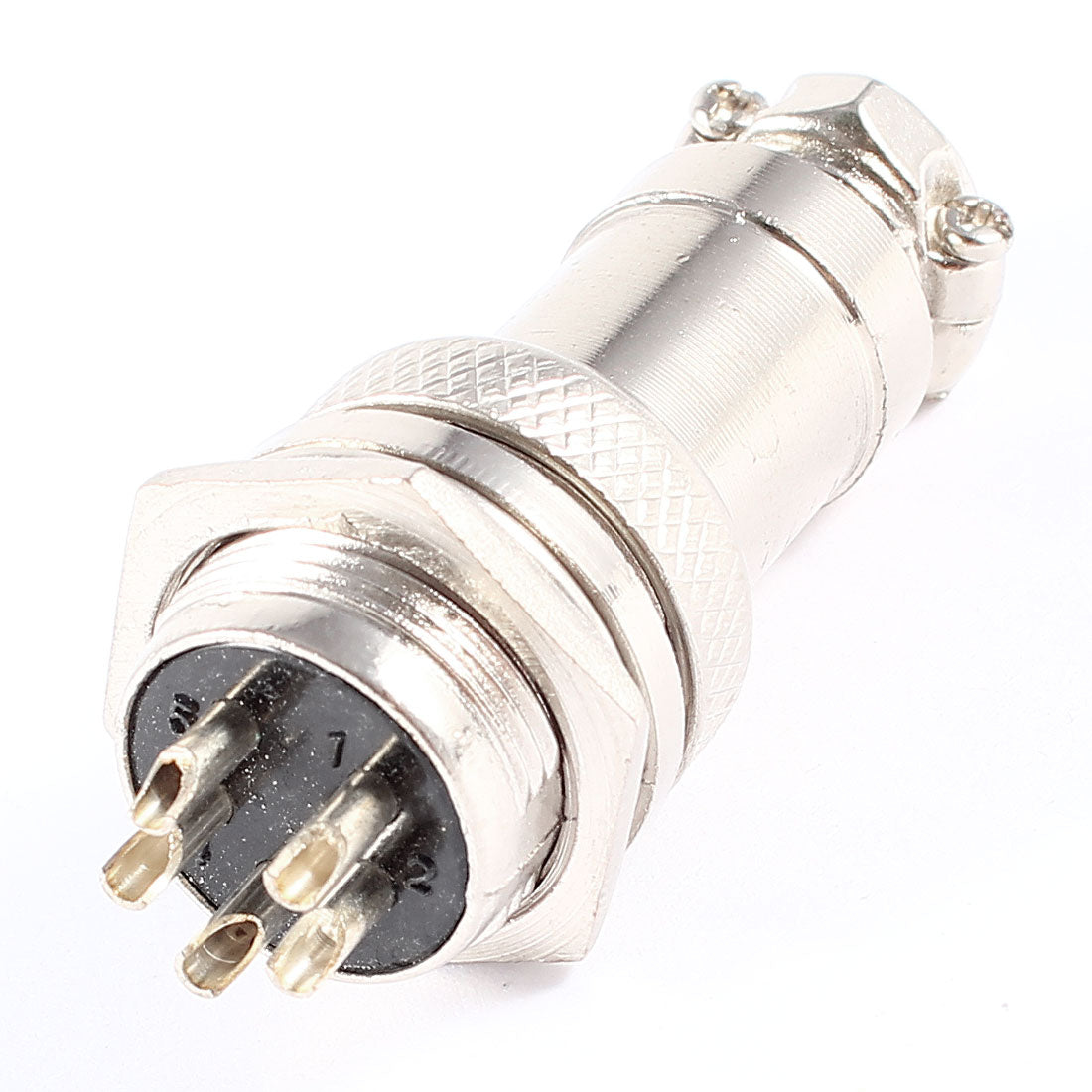 Harfington Panel Mount Universal Aviation Connector 16mm Threaded GX16 5 Pin