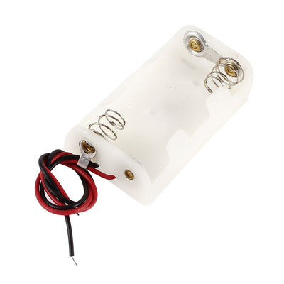 uxcell Uxcell White Plastic Double Capacity AA Type Battery Holding Storage Case Box